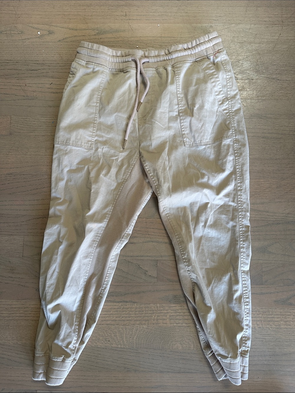 Varley Light Cream Drawstring Jogger pants
